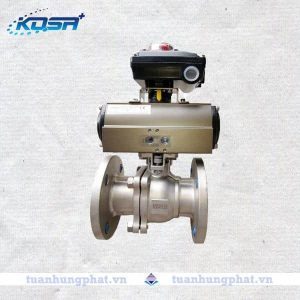 Van bi khí nén mặt bích đóng mở theo góc Kosa Plus