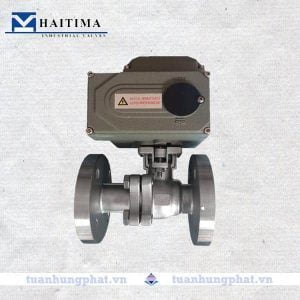 Van bi mặt bích điều khiển điện Haitima