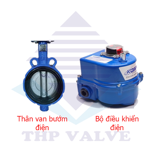 Cấu tạo của van bướm inox điều khiển điện KosaPlus