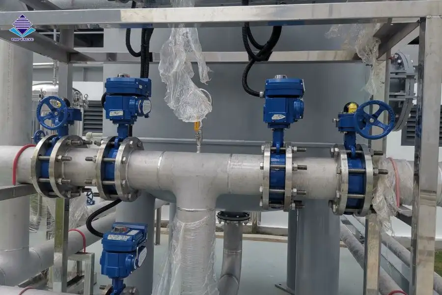 Ứng dụng van bướm điều khiển điện