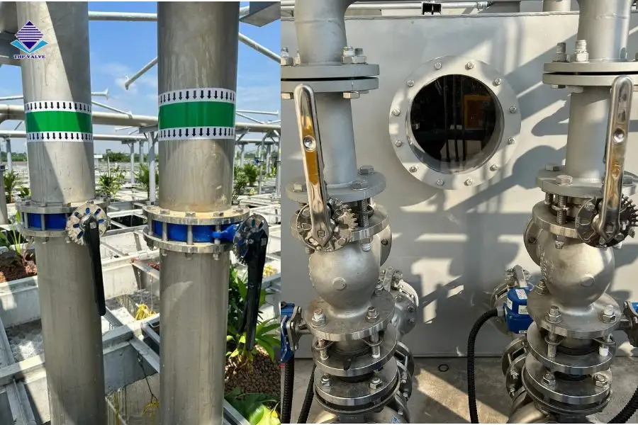 Ứng dụng thực tế của van bướm tay gạt trong các hệ thống