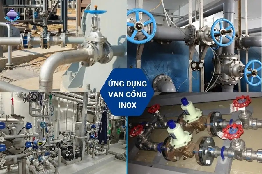 Ứng dụng van cổng inox trong công nghiệp