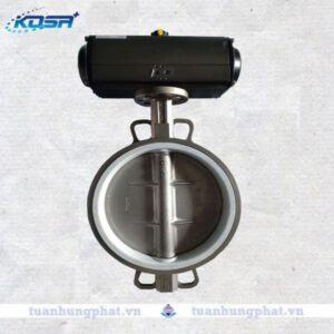 THP valve - Van bướm inox điều khiển khí nén