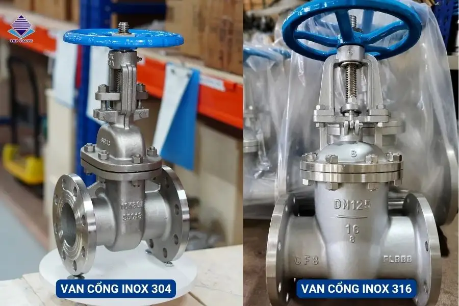 Van cổng inox 304, inox 316