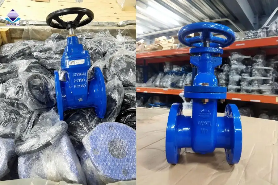 Van cổng mặt bích ty chìm