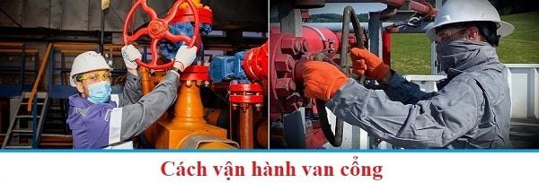 Cách vận hành van cổng bằng tay