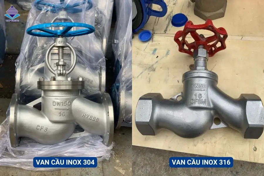Van cầu inox 304 - Van cầu inox 316