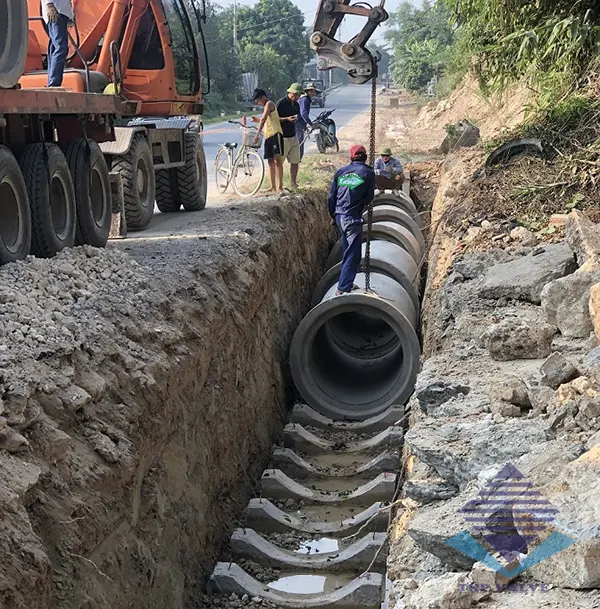 Tiêu chí thi công lắp đặt ống bê tông cốt thép trong mạng lưới cấp nước