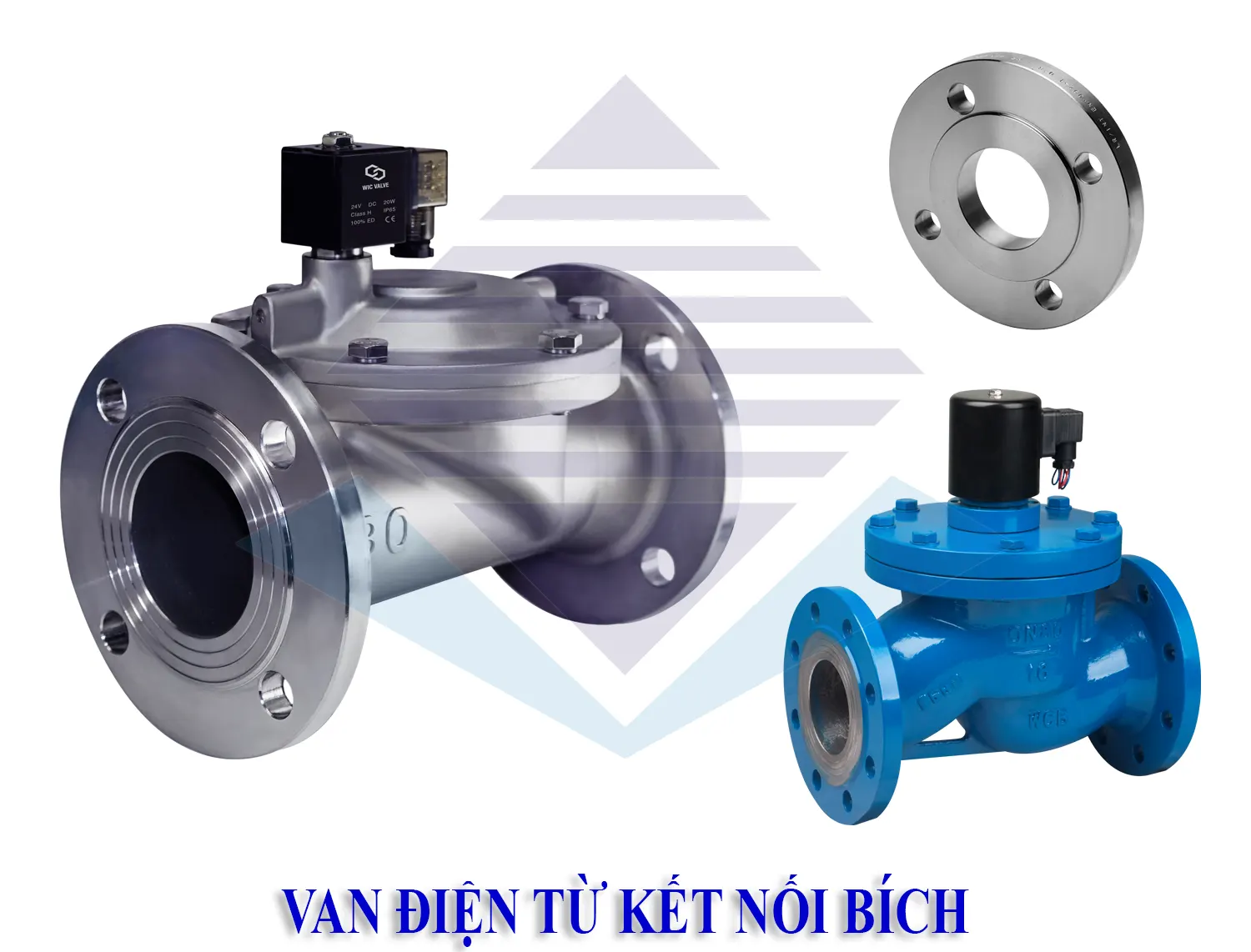 Van điện từ kết nối bích Van điện từ kết nối bích