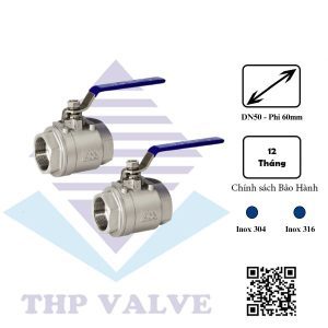 Van bi tay gạt inox dn50