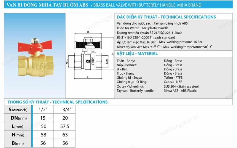 catalogue van bi dong tay buom