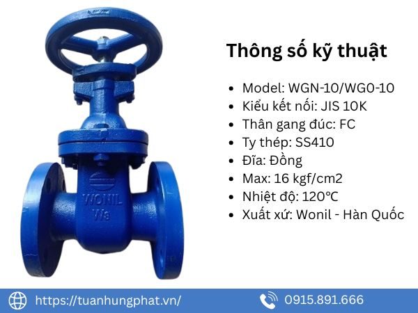 Van cổng gang Wonil