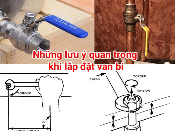 Lắp đặt van bi