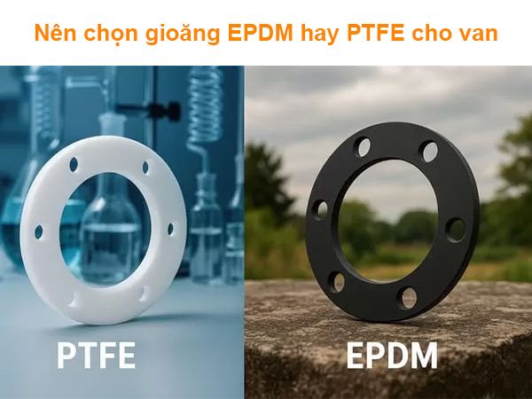 Nên chọn gioăng EPDM hay PTFE cho van công nghiệp