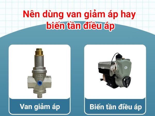Nên dùng van giảm áp hay biến tần điều áp