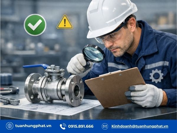 Cách kiểm tra van trước khi lắp đặt