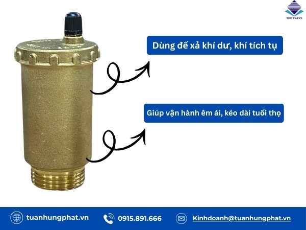 Cách lắp đặt van xả khí