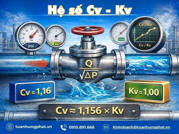 Cách tính lưu lượng qua van chính xác
