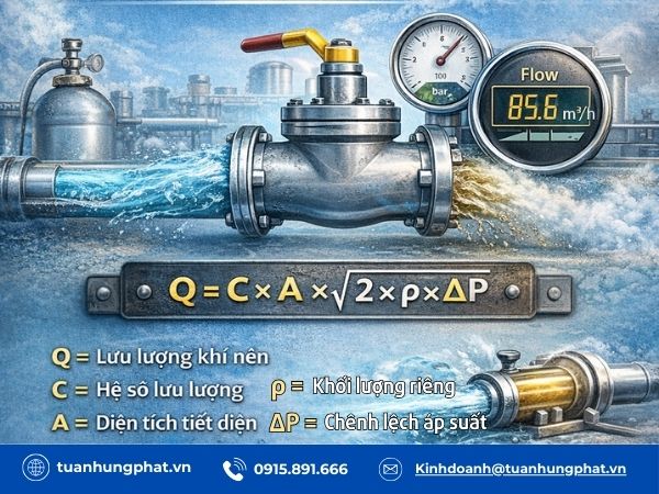 Cách tính lưu lượng qua van chính xác