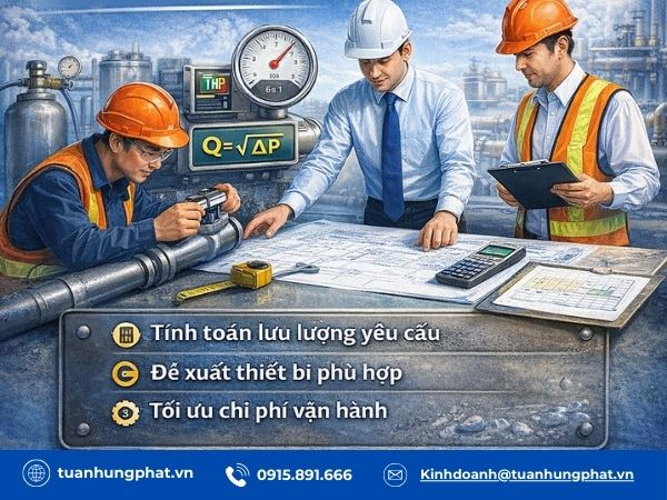 Cách tính lưu lượng qua van chính xác 