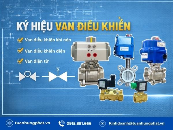 Ký hiệu các loại van trên bản vẽ 