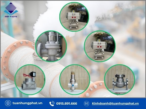 Loại van dùng cho hơi nóng