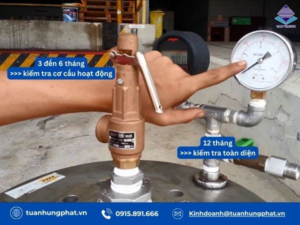 Cách bảo trì van an toàn