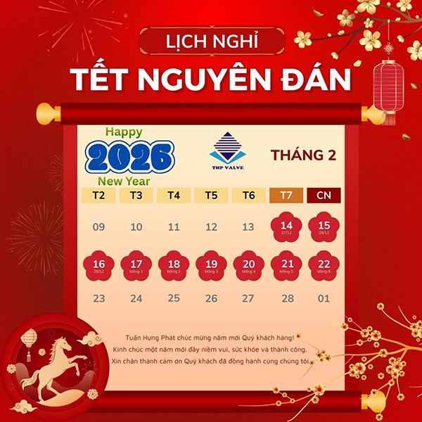 Thông báo lịch nghỉ Tết Nguyên Đán 2026