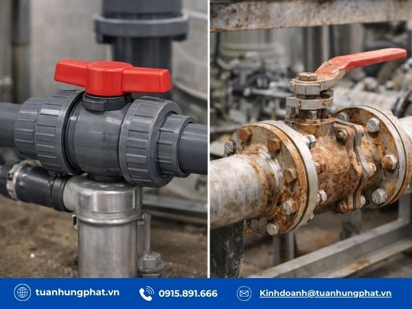 Van nhựa có bị ăn mòn không?