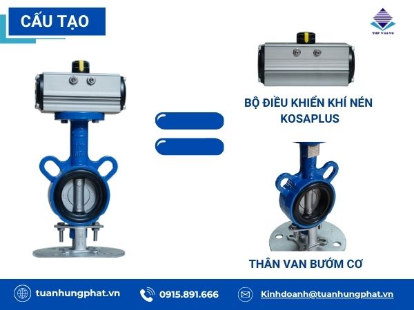 van bướm điều khiển khí nén Kosaplus