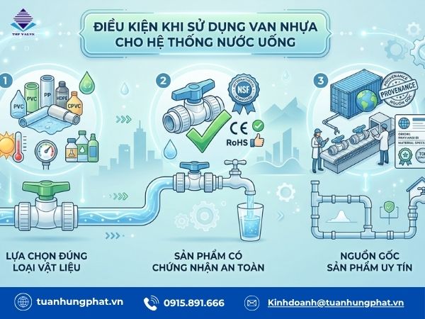 Van nhựa có an toàn cho nước uống không?