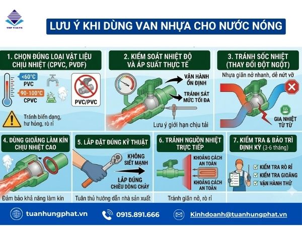 Van nhựa có dùng cho nước nóng không