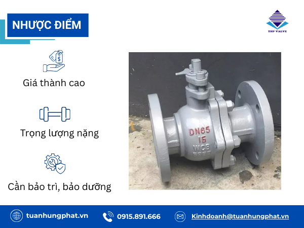 Ưu nhược điểm van thép