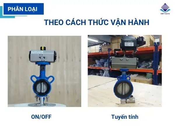 THP sẵn các dòng van bướm khí nén dạng ON/OFF hoặc tuyến tính