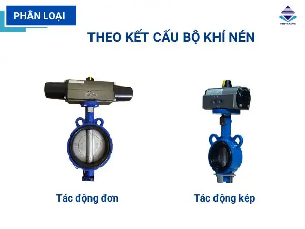 2 loại kết cấu khí nén thường thấy là dòng tác động đơn và tác động kép