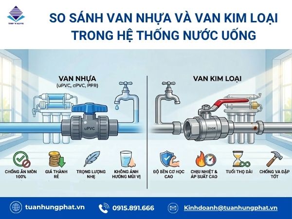 Van nhựa có an toàn cho nước uống không?