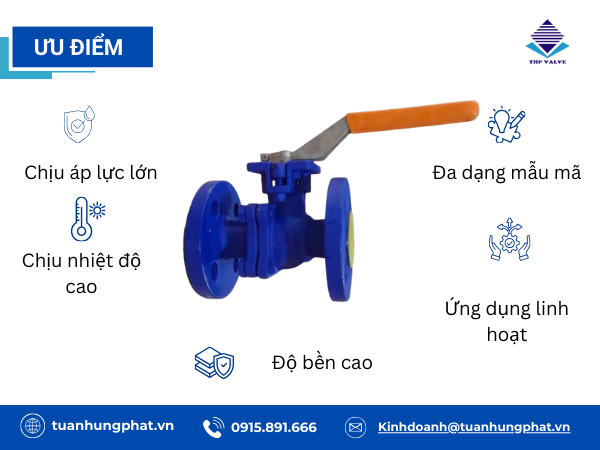 Ưu nhược điểm van thép