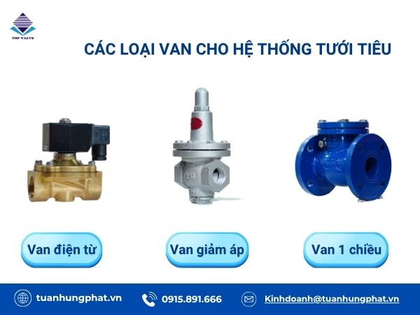 van cho hệ thống tưới tiêu