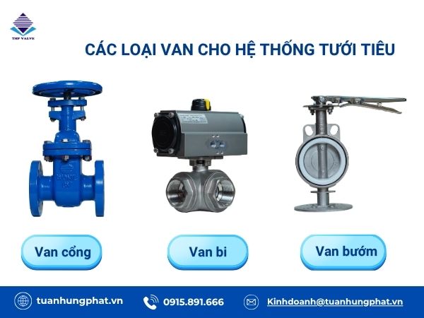 van cho hệ thống tưới tiêu