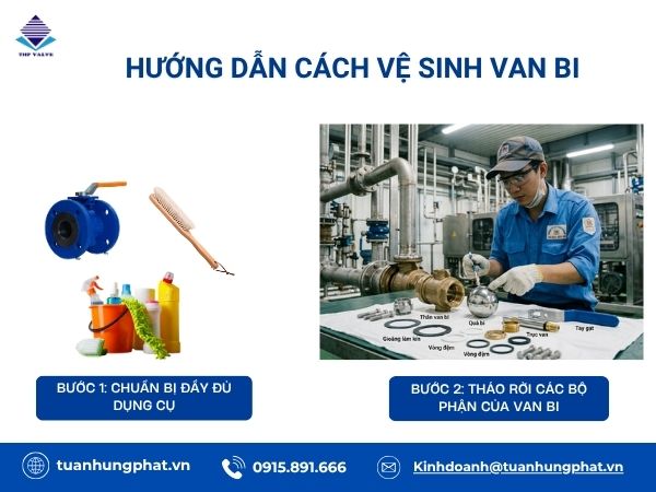Cách vệ sinh van bi