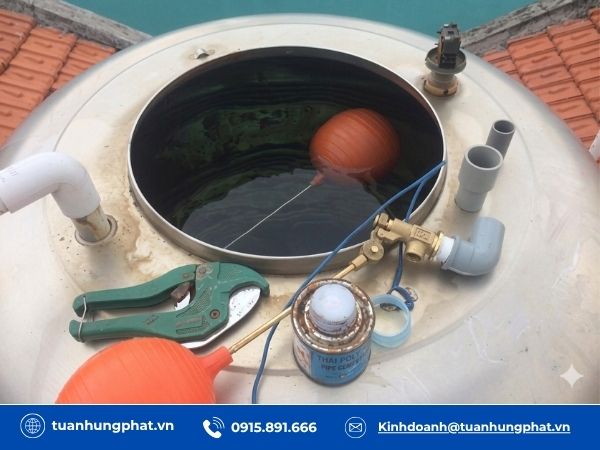 Cách lắp đặt van phao cơ