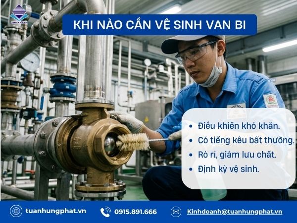 Cách vệ sinh van bi