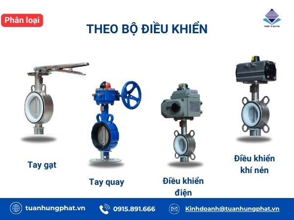 Các loại van bướm phổ biến