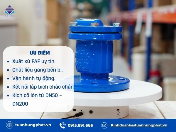 Van xả khí FAF mặt bích