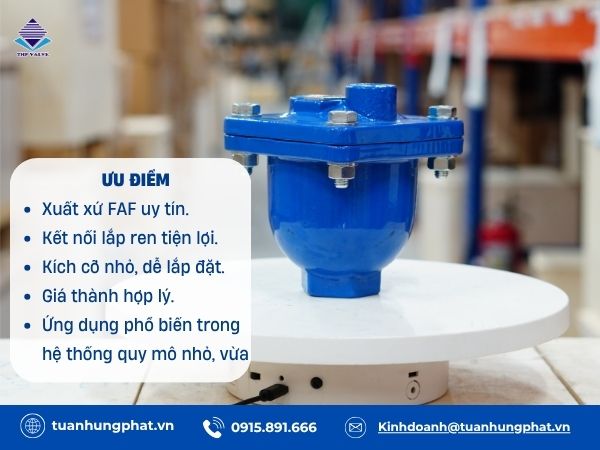 van xả khí FAF ren