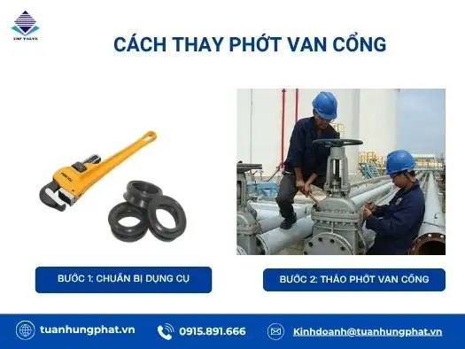 Cách thay phớt van cổng đúng kỹ thuật