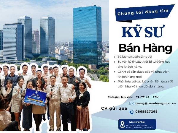 Tuyển dụng kỹ sư bán hàng