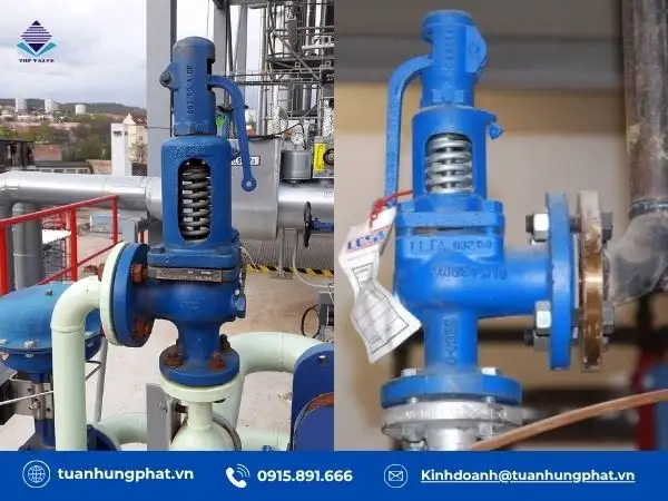 Ứng dụng thực tế van an toàn tay giật