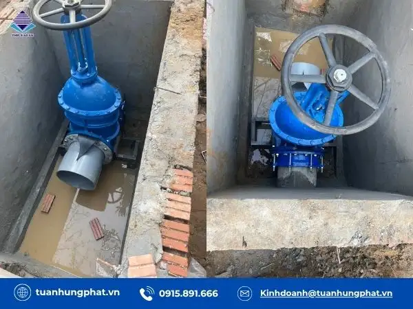 Ứng dụng thực tế van cổng ty nổi
