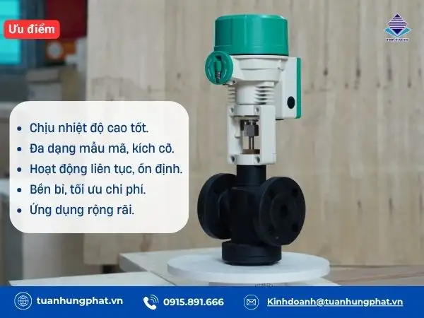 Ưu điểm nổi bật của van chịu nhiệt độ cao